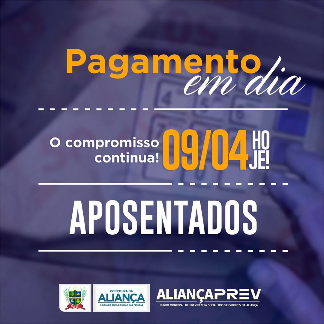 Pagamento em dia!