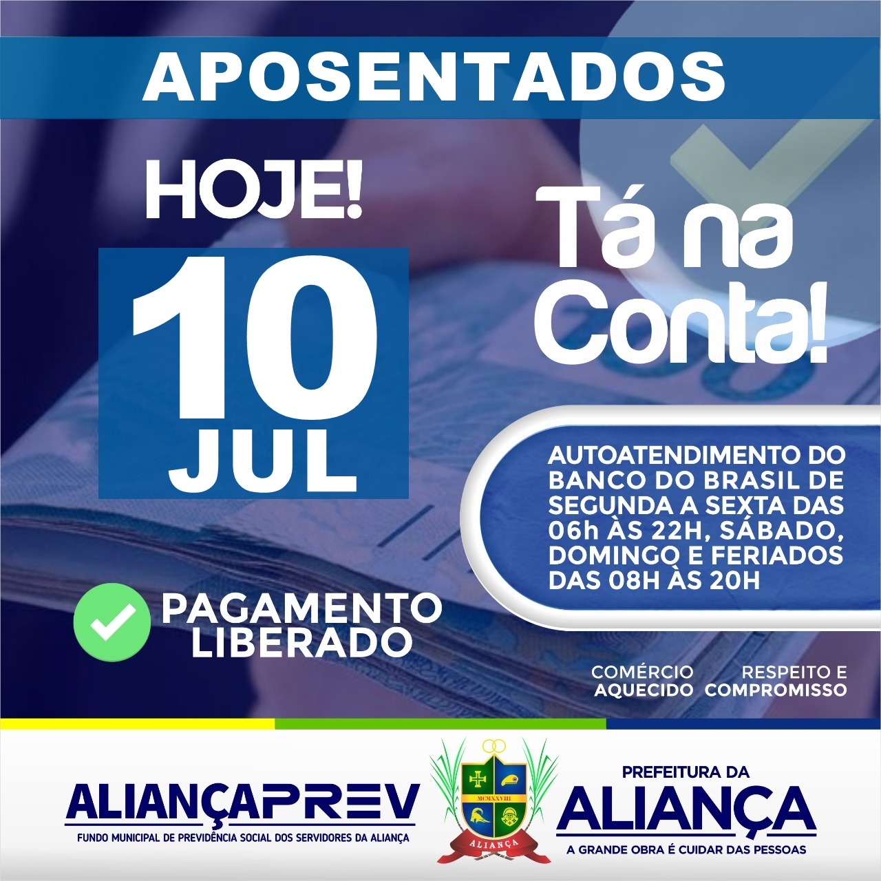 Pagamento aposentados