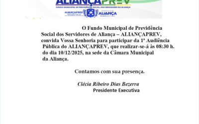 Audiência Pública Aliança Prev